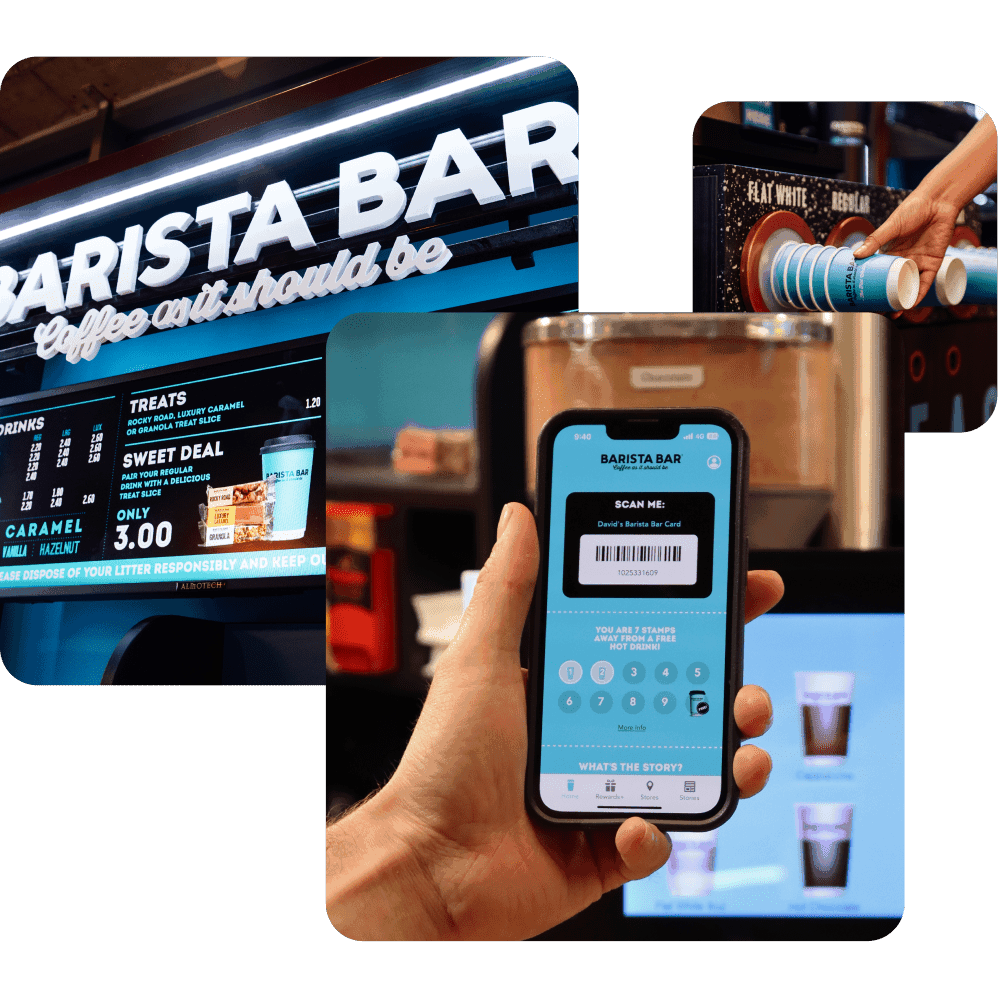 Barista Bar Standout Collage