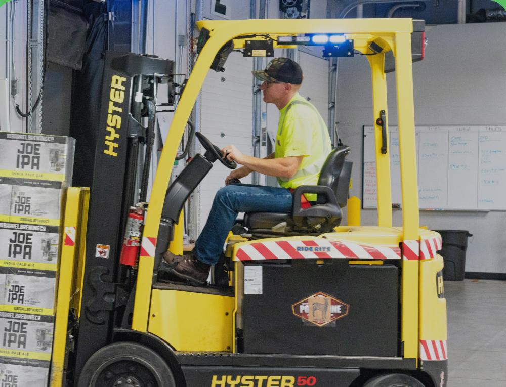 Forklift driver