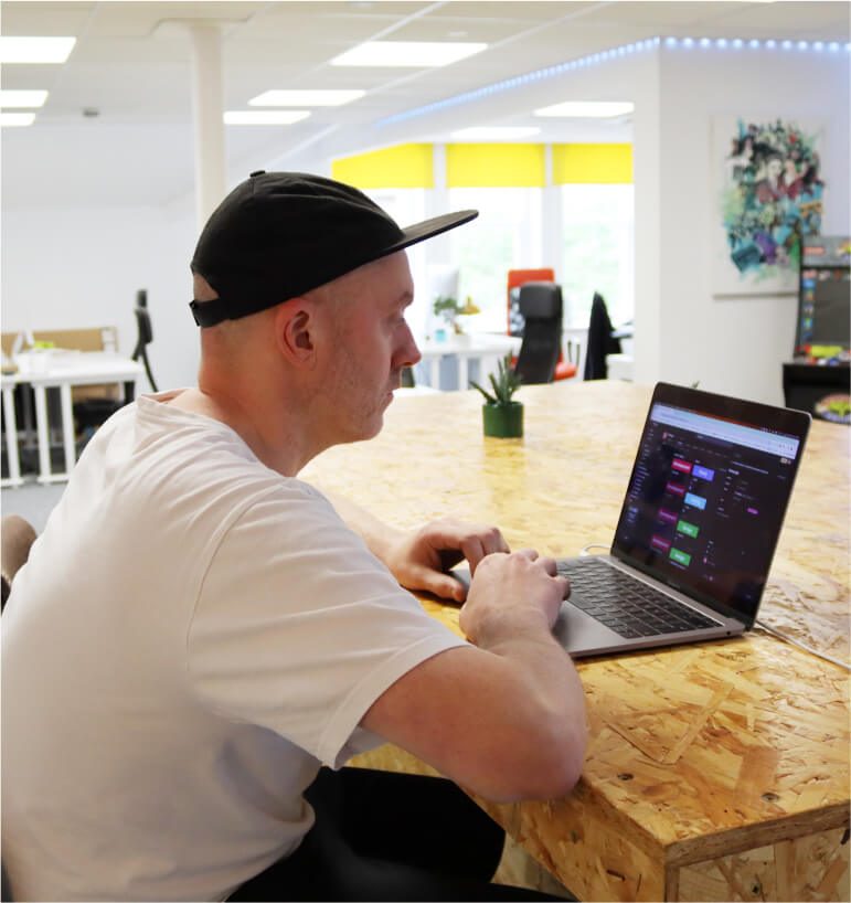 Project Manager exploring his board.